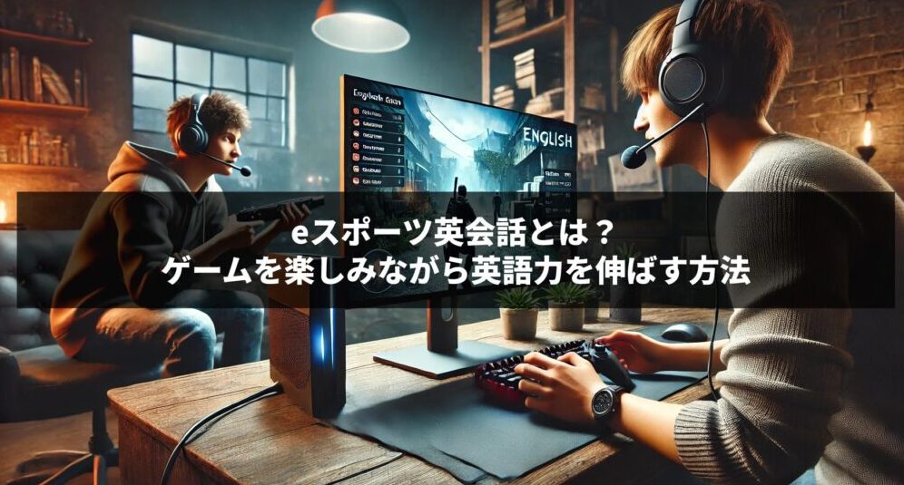 eスポーツ英会話とは？ゲームを楽しみながら英語力を伸ばす方法